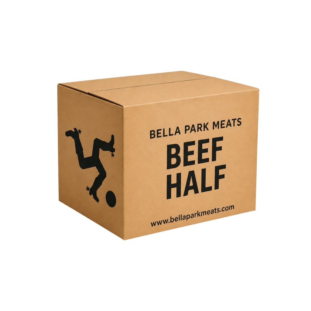 Bella Park Meats half beef box — minimum 80kg of vacuum-packed beef