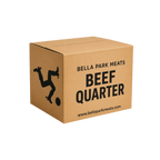 Bella Park Meats quarter beef box — minimum 40kg of vacuum-packed beef