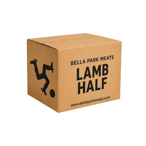 Bella Park Meats half lamb box — minimum 10kg of vacuum-packed lamb
